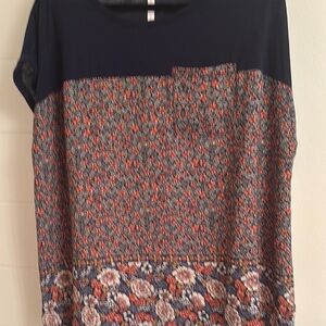 Xhilaration Black Boxy Blouse